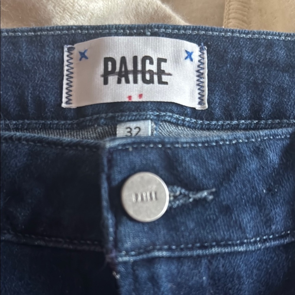 PAIGE Blue Ankle Cropped Jeans “Cindy” Anthropologie Exclusive - Picture 6 of 10